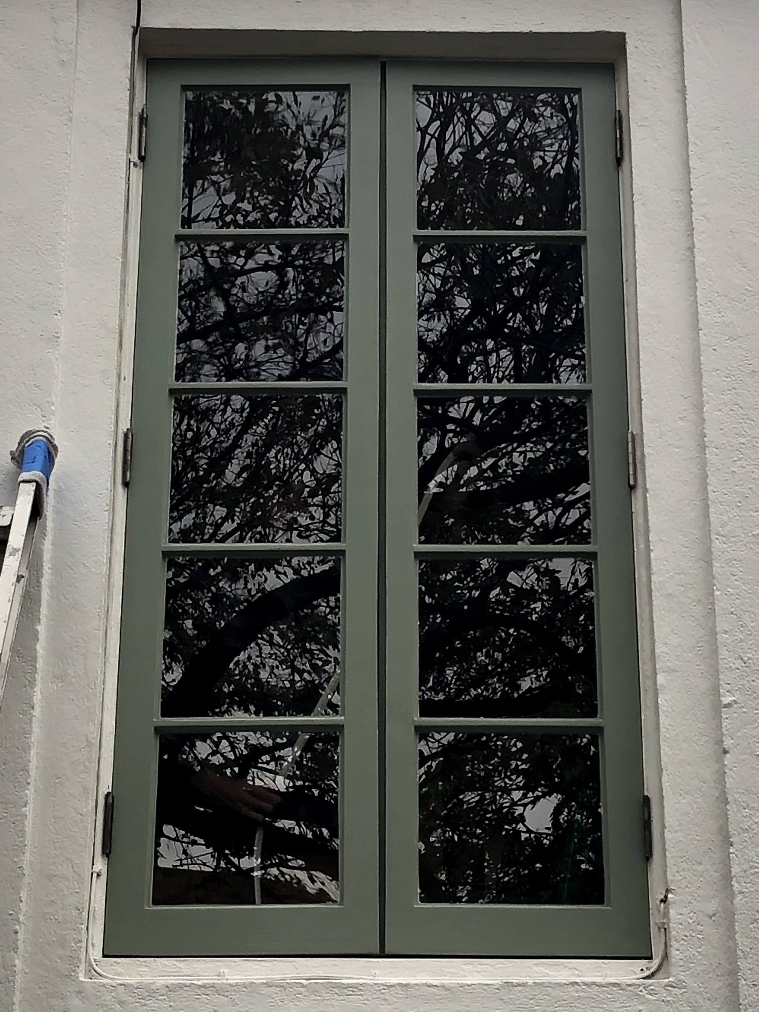 UT Fraternity House restored wood windows — Austin TX