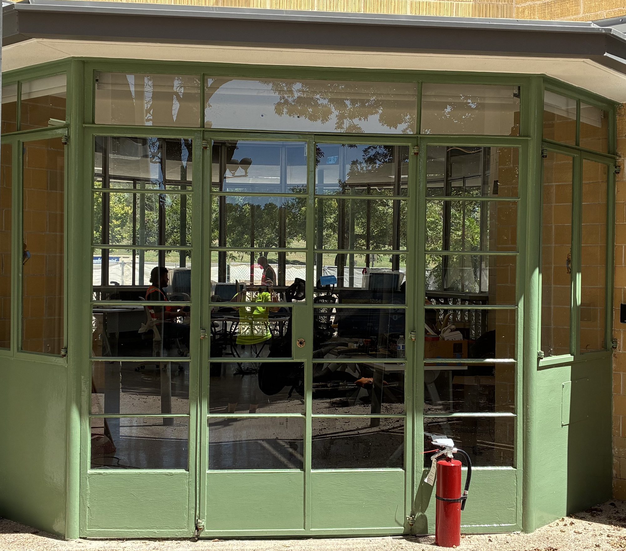 Barton Springs Pool Bathhouse windows